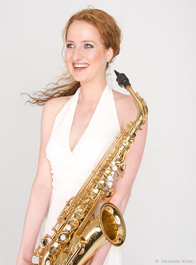 Saxophonistin Melanie 01